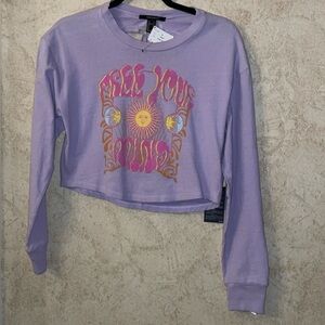 Forever 21 ‘Free Your Mind’ Open Back Crop
